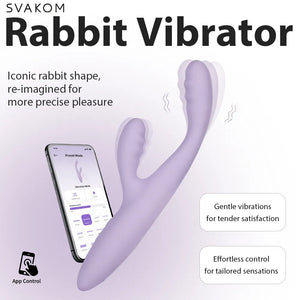 Svakom Cici+ 2 App-Controlled Slim Rabbit Vibrator Award-Winning & Famous - Svakom Buy Sex Toys in Singapore LoveisLove U4Ria