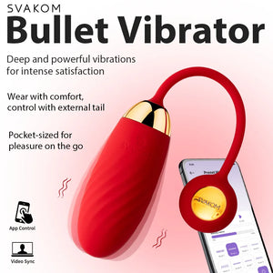 Svakom Ella Neo Interactive Vibrating Bullet (Latest Version With App)(Popular Bullet) Award-Winning & Famous - Svakom Buy Sex Toys in Singapore LoveisLove U4Ria