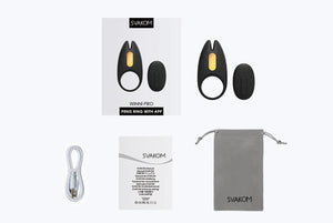 Svakom Winni 2 Wearable App-Controlled and Remote Control Vibrating Penis Ring