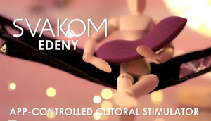 Svakom Edeny App-Controlled Clitoral Stimulator (Stylish Lace Underwear Included)