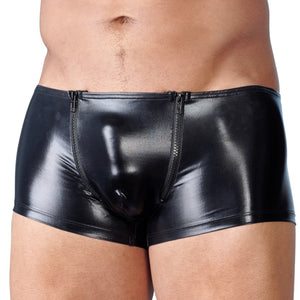 Svenjoyment Underwear Wet look Men's Zippered Boxers Buy in Singapore LoveisLove U4Ria 