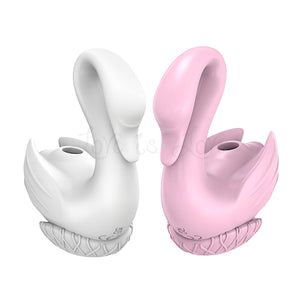 Swan Suction Vibrator with Charging Dock White or Pink Vibrators - Clitoral Suction Buy Sex Toys in Singapore LoveisLove U4Ria