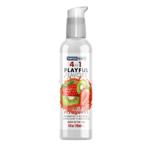 Swiss Navy 4 In 1 Playful Flavors Warming Water Based Lubricant  4 fl oz 118 ml Buy in Singapore LoveisLove U4Ria