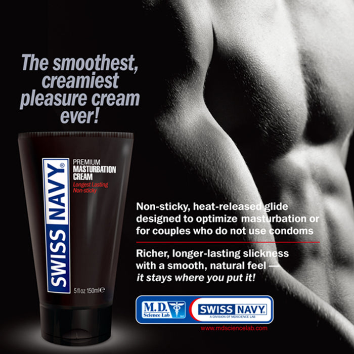 Swiss Navy Masturbation Cream 150 ML 5 FL OZ (Exp 09/2026)