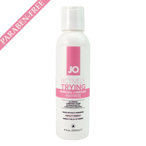 System Jo Actively Trying (TTC) Fertility Friendly Lubricant 120 ml / 4 fl oz (Paraben-Free or Non Paraben-Free)