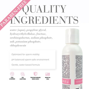 System Jo Actively Trying (TTC) Fertility Friendly Lubricant 120 ml / 4 fl oz (Paraben-Free or Non Paraben-Free)