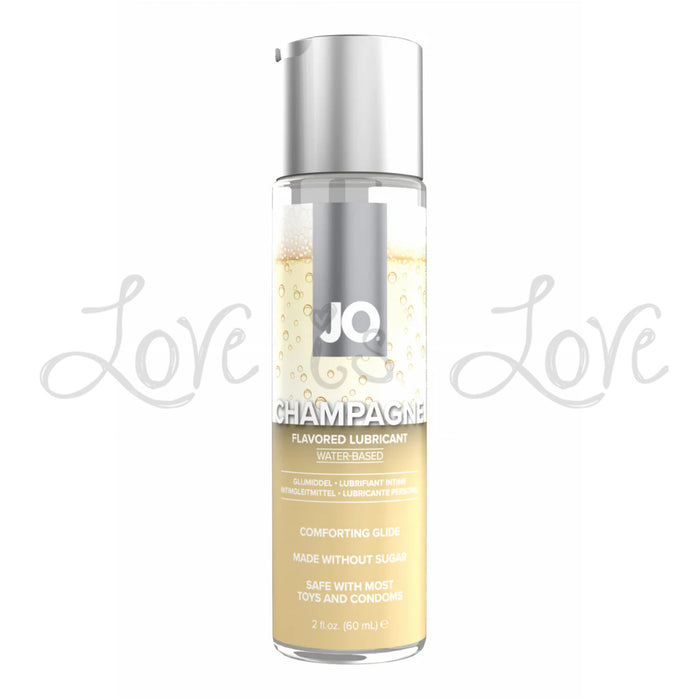 System JO Champagne Flavored Water-Based Lubricant 2 FL OZ 60 ML (New Flavor)