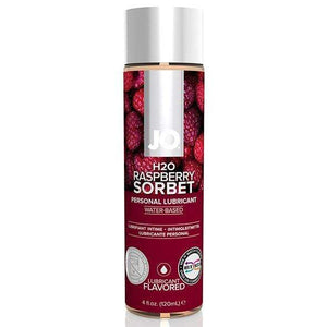 System JO H2O Flavored Edible Water-Based Lubricant Peachy Lips or Tropical Passion or Raspberry Sorbet