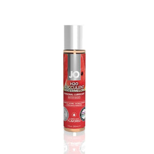 System JO H2O Flavored Edible Water-Based Lubricant Strawberry Kisses or Succulent Watermelon or Cherry Burst