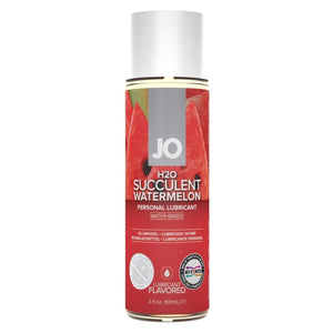 System JO H2O Flavored Edible Water-Based Lubricant Strawberry Kisses or Succulent Watermelon or Cherry Burst