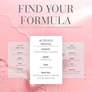 System Jo Actively Trying (TTC) Fertility Friendly Lubricant 120 ml / 4 fl oz (Paraben-Free or Non Paraben-Free)