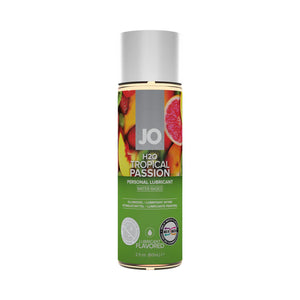 System JO H2O Flavored Edible Water-Based Lubricant Peachy Lips or Tropical Passion or Raspberry Sorbet