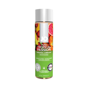 System JO H2O Flavored Edible Water-Based Lubricant Peachy Lips or Tropical Passion or Raspberry Sorbet
