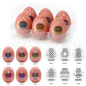 Tenga Easy Beat Egg Hard Boiled Package II Hard Gel Variety Pack 6 Egg or 1 Egg  Buy in Singapore LoveisLove U4Ria 