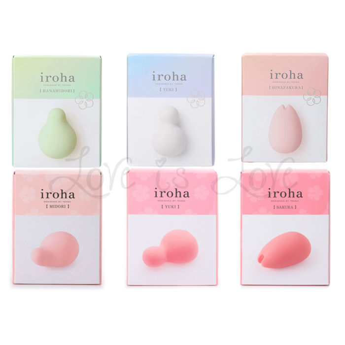 Tenga Iroha Silicone Clitoral Massager Sakura or Midori or Yuki