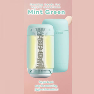 Tenga Puffy Soft Stroker Mint Green or Latte Brown or Sugar White