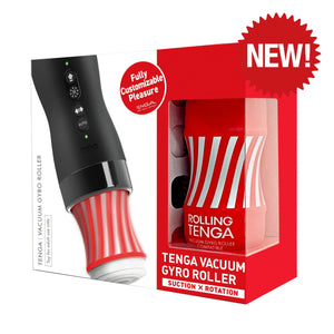 Tenga Vacuum Gyro Roller Suction x Rotation Masturbator including a Rolling Tenga Regular Cup