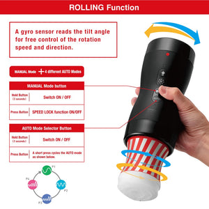 Tenga Vacuum Gyro Roller Suction x Rotation Masturbator