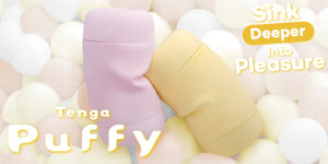 Tenga Puffy Super Soft Stroker (New Technology-Silky Smooth + Incredibly Soft) Male Masturbators - Tenga Masturbators Buy in Singapore LoveisLove U4Ria