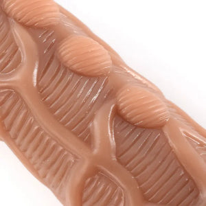 Textured Dual Layer Silicone Dildo with Suction Cup 7.3 Inch Dildos - Large & Unique Dildos Buy Sex Toys in Singapore LoveisLove U4Ria