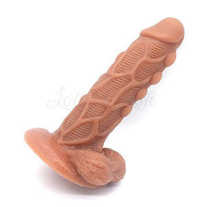 Textured Dual Layer Silicone Dildo with Suction Cup 7.3 Inch Dildos - Large & Unique Dildos Buy Sex Toys in Singapore LoveisLove U4Ria