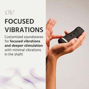 The Handy The Oh! App-Controlled Smart Sound Wave Vibrator (Sync With Music)