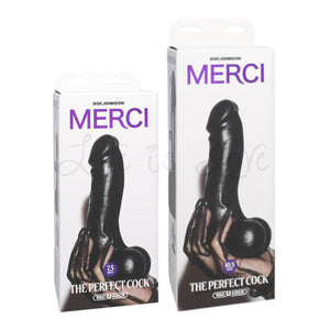 Doc Johnson Merci The Perfect Cock Dildo with Removable Vac-U-Lock Suction Cup 7.5 or 10.5 in Buy in Singapore LoveisLove U4Ria