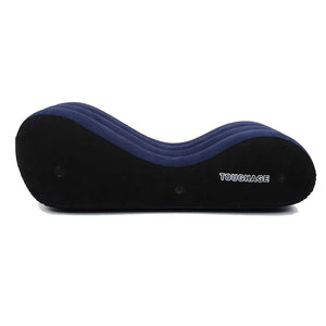 Toughage S-Shaped Inflatable Cushion Portable Furniture 150 cm in Velour Finish