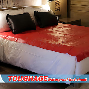 Toughage waterproof oil-proof bed sheet red 210x130cm with package details 616g. Buy Waterproof Sheets in Singapore LoveisLove U4Ria