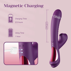 Tracy's Dog Beta Rabbit 3-in-1 Sucking Come-hither Vibrator Vibrators - Clit Stimulation & G-Spot Buy Sex Toys in Singapore LoveisLove U4Ria
