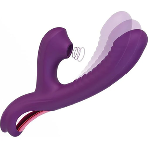 Tracy's Dog Beta Rabbit 3-in-1 Sucking Come-hither Vibrator Vibrators - Clit Stimulation & G-Spot Buy Sex Toys in Singapore LoveisLove U4Ria