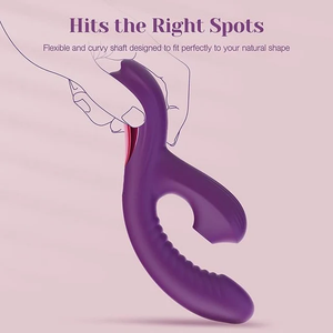 Tracy's Dog Beta Rabbit 3-in-1 Sucking Come-hither Vibrator Vibrators - Clit Stimulation & G-Spot Buy Sex Toys in Singapore LoveisLove U4Ria