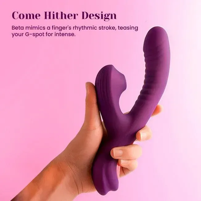 Tracy's Dog Beta Rabbit 3-in-1 Sucking Come-hither Vibrator