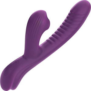 Tracy's Dog Beta Rabbit 3-in-1 Sucking Come-hither Vibrator Vibrators - Clit Stimulation & G-Spot Buy Sex Toys in Singapore LoveisLove U4Ria