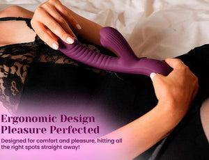 Tracy's Dog Beta Rabbit 3-in-1 Sucking Come-hither Vibrator Vibrators - Clit Stimulation & G-Spot Buy Sex Toys in Singapore LoveisLove U4Ria