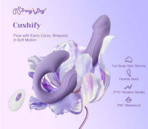 Tracy's Dog Cushify Strapless Strap-on Vibrator with Remote Control in Purple. Buy Strapless Strap-ons in Singapore LoveisLove U4Ria Online Shop - Discreet Shipping