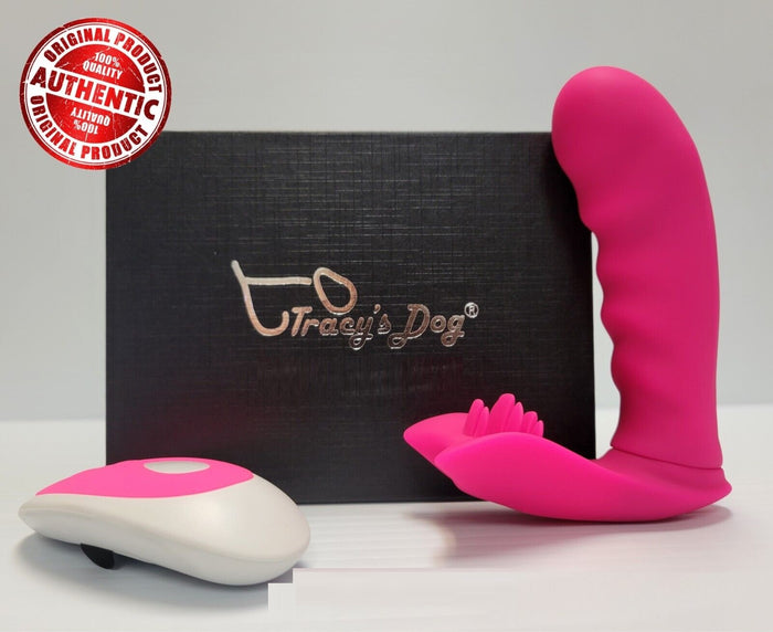Tracy's Dog Wearable Butterfly Remote Control Vibrator Pink