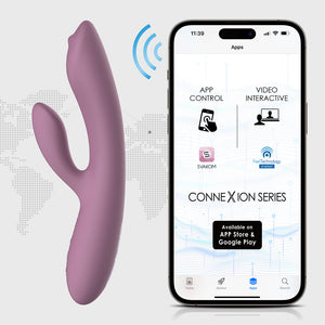 Svakom Trysta or App-Controlled Trysta Neo Interactive Rabbit Vibrator with G-Spot Ball Buy in Singapore LoveisLove U4Ria