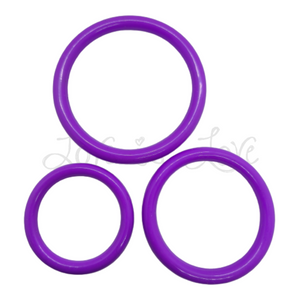 U4ria Rubber Ring 3 Piece Set Red or Purple loveislove love is love buy sex toys singapore u4ria