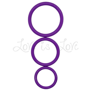 U4ria Rubber Ring 3 Piece Set Red or Purple loveislove love is love buy sex toys singapore u4ria