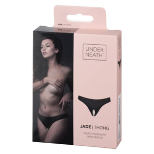 Underneath Jade Crotchless Sheer Thong S/M or L/XL Buy in Singapore LoveisLove U4Ria 