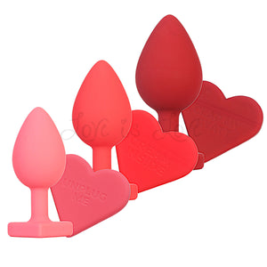 Unicorn Collections Make Me Your Lover Anal Training Kit 3 Piece Set in Red and Pink. Buy Silicone Butt Plugs in Singapore LoveisLove U4Ria Online Shop - Discreet Shipping