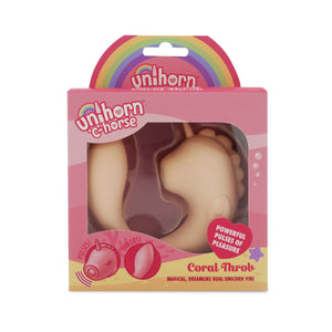 Unihorn C Horse Coral Throb Dual Stimulation Vibrator Pink/Peach Vibrators - Clit Stimulation & G-Spot Buy Sex Toys in Singapore LoveisLove U4Ria