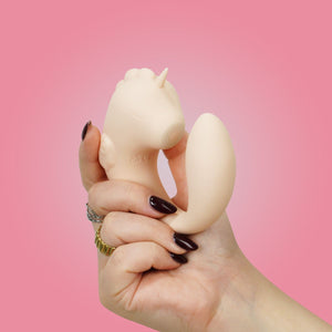 Unihorn C Horse Coral Throb Dual Stimulation Vibrator Pink/Peach Vibrators - Clit Stimulation & G-Spot Buy Sex Toys in Singapore LoveisLove U4Ria