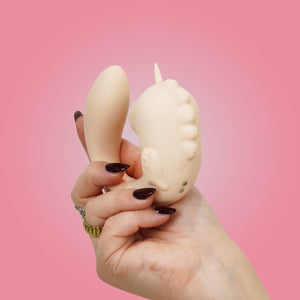 Unihorn C Horse Coral Throb Dual Stimulation Vibrator Pink/Peach Vibrators - Clit Stimulation & G-Spot Buy Sex Toys in Singapore LoveisLove U4Ria