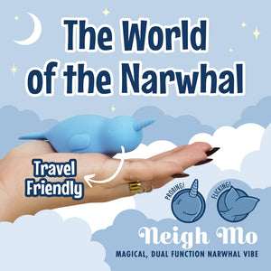 Unihorn of the Sea Neigh Mo The Narwhal Blue Clitoral Vibrator  Vibrators - Cute & Discreet Buy Sex Toys in Singapore LoveisLove U4Ria