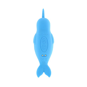 Unihorn of the Sea Neigh Mo The Narwhal Blue Clitoral Vibrator  Vibrators - Cute & Discreet Buy Sex Toys in Singapore LoveisLove U4Ria