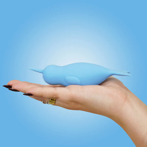 Unihorn of the Sea Neigh Mo The Narwhal Blue Clitoral Vibrator  Vibrators - Cute & Discreet Buy Sex Toys in Singapore LoveisLove U4Ria