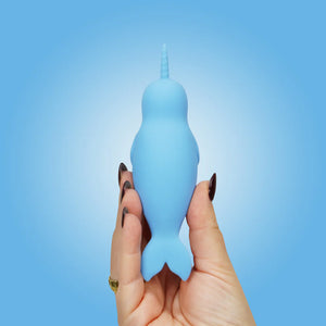 Unihorn of the Sea Neigh Mo The Narwhal Blue Clitoral Vibrator  Vibrators - Cute & Discreet Buy Sex Toys in Singapore LoveisLove U4Ria
