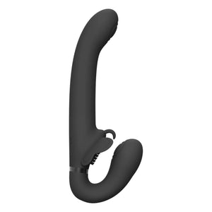 VIVE SATU Rechargeable Triple Motor Pulse-Wave Vibrating Strapless Strap-On Black Buy in Singapore LoveisLove U4Ria 